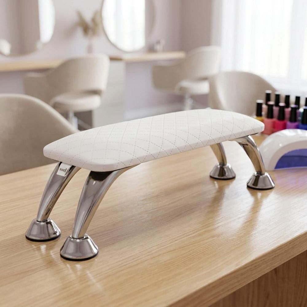Podkładka pod dłoń poduszka podpórka manicure do salonu kosmetycznego biała