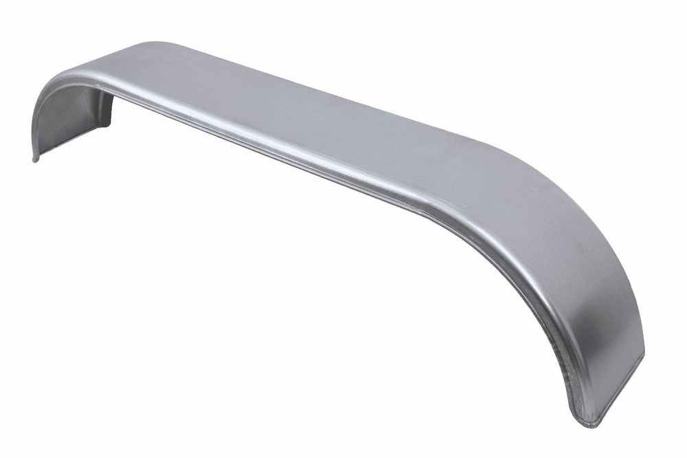 CHORUS Tandem-Kotflügel 14 Zoll aus verzinktem Stahl für Pkw-Anhänger 1575x255 mm als robuster metallischer Radkasten