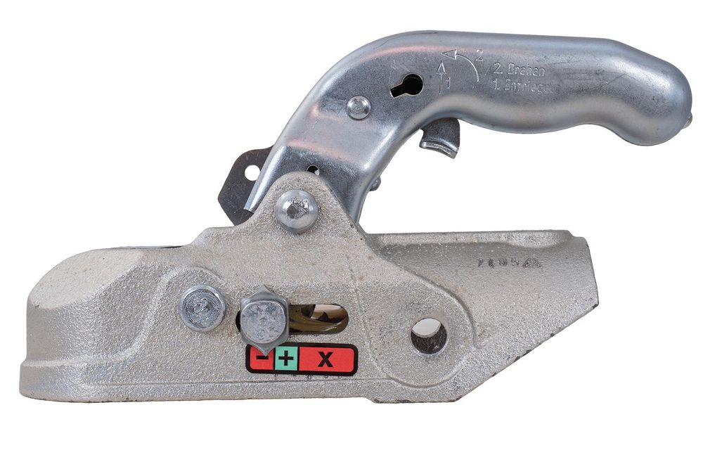 Guľové ťažné zariadenie KNOTT K27-B pre príves s hmotnosťou 2700 kg s ťažnou tyčou s priemerom 45 mm, liatinové