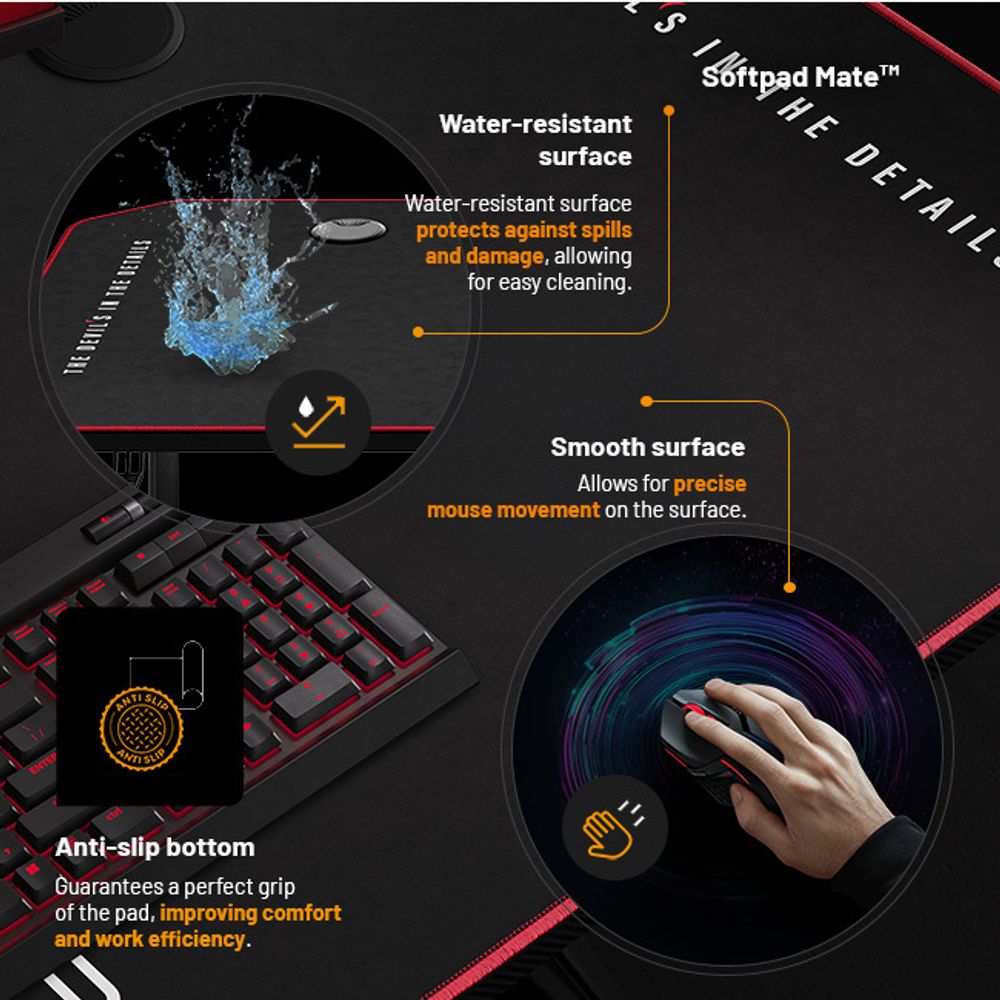 Diablo X-Mate 1400 Gaming Tisch Schreibtisch PC Computertisch schwarz Ergonomisch Tischplatte Kopfhörerhaken Getränkehalter 140 cm x 60 cm x 75 cm