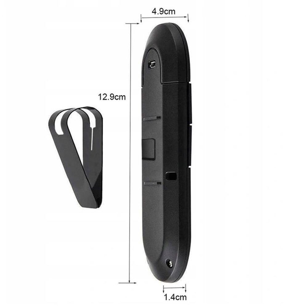 Bluetooth 5.0 Auto Freisprecheinrichtung Lautstärkeregler KFZ Musik Freisprechanlage Akku Freisprechanlage Sonnenblende iPhone Samsung Retoo