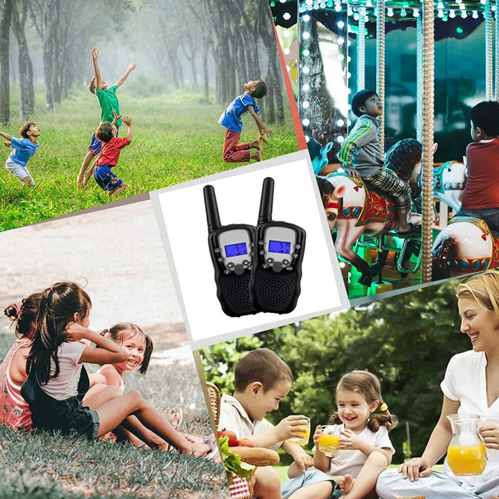 Walkie Talkie Große Reichweite, Funkgerät 8 Kanäle, Reichweite bis zu 3km, Handfunkgerät Walky Talky für Camping Radtouren Retoo