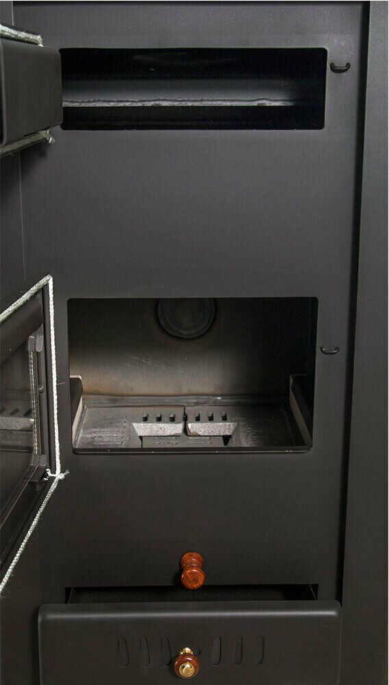 Kaminofen, Holzofen Wasserführend Prity, Modell S3 W21, Leistung 26 kW