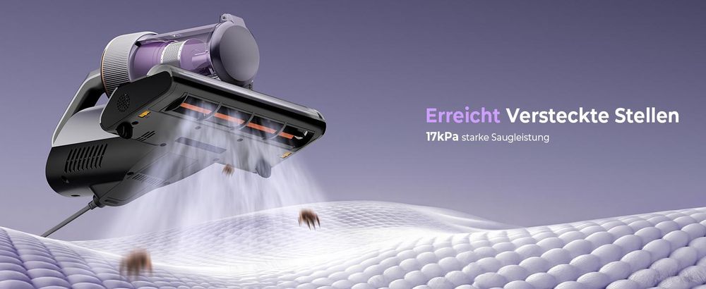 JIMMY BX8 Pro Matratzenstaubsauger 600W, 17kPa, UV-Sterilisation, 65°C Graphen-Heizung, HEPA-Filter, Aroma-Diffusor