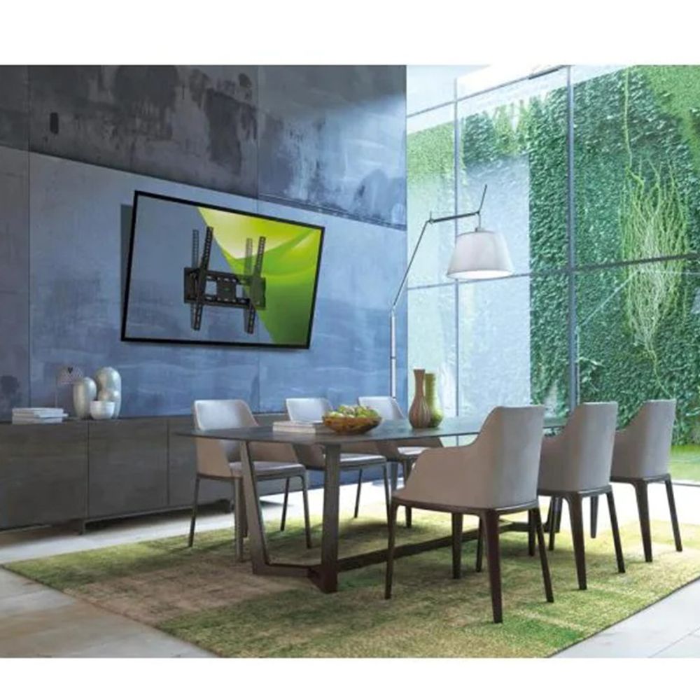 TV Wandhalterung, Max. 30kg, Neigbar & Schwenkbar für 26-55 Zoll, Universal VESA bis 400x400, für LED LCD Fernseher, Schwarz Retoo