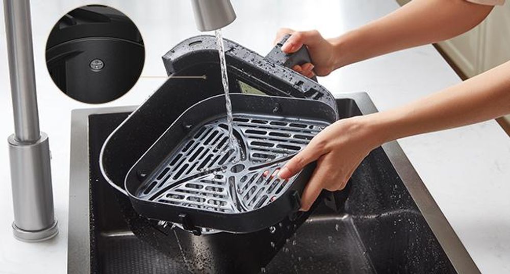MOVA AeroChef™ FD10 Pro Friteuse à air chaud 6L, Dual HeatSync™, Circulation Poly-Air™ 360°, Intérieur métal, Fenêtre de contrôle, 11 modes préréglés