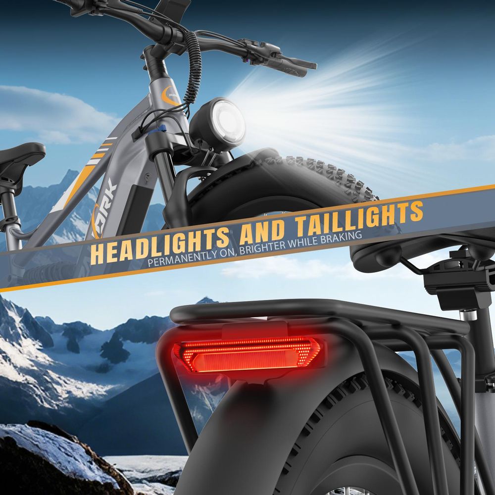 Elektro‑Fahrrad CF500 für Geländeeinsätze, 48 V 20 Ah, 27,5‑Zoll Geländefettreifen, doppelte Federung, hydraulische Scheibenbremsen, 150kg,silber