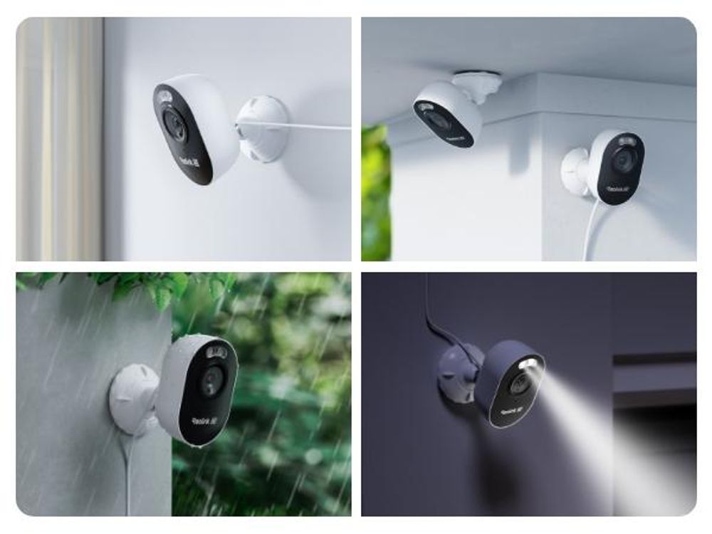 Reolink Lumus Pro, 4K 8MP WiFi Überwachungskamera Außen, Dual-Band Wi-Fi 6, Personen-/Fahrzeug-/Tiererkennung, Spotlight, Farbnachtsicht