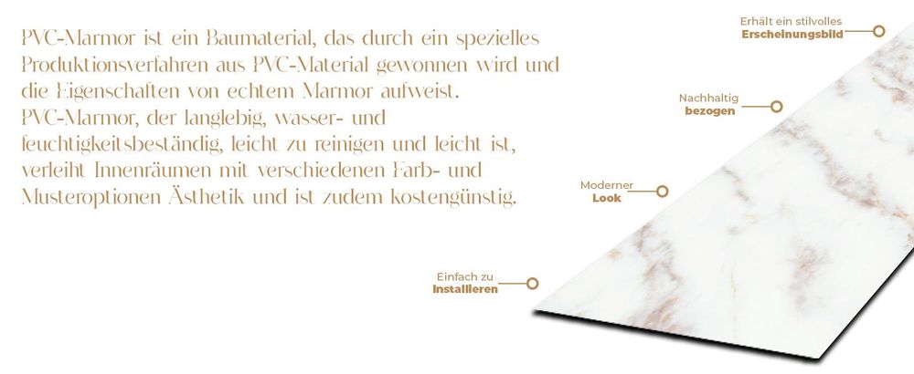 IZODEKOR Wandpaneele Küche - 60x120cm | Wasserdicht PVC Wandpaneele Badezimmer & Heimdekoration | Kratzfest Wandpaneele Marmoroptik Für Verkleidungen