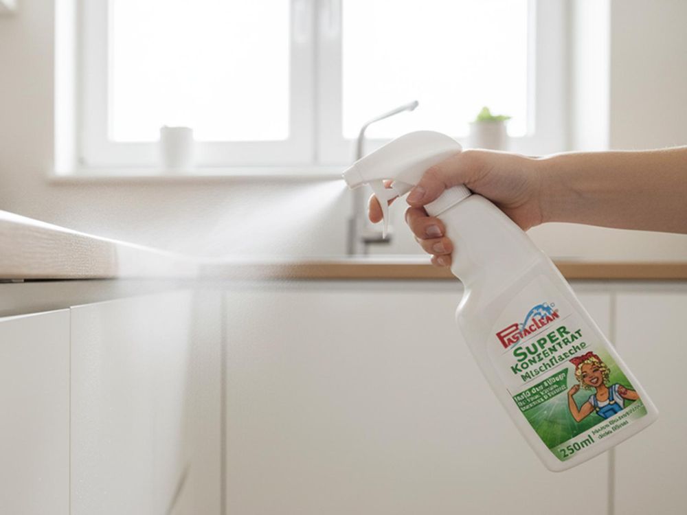Pastaclean Super Konzentrat - Kraftvoller Allzweckreiniger 2x500ml Set mit Sprühflasche | Starker Fettlöser, Schmutzlöser, Küchenentfetter