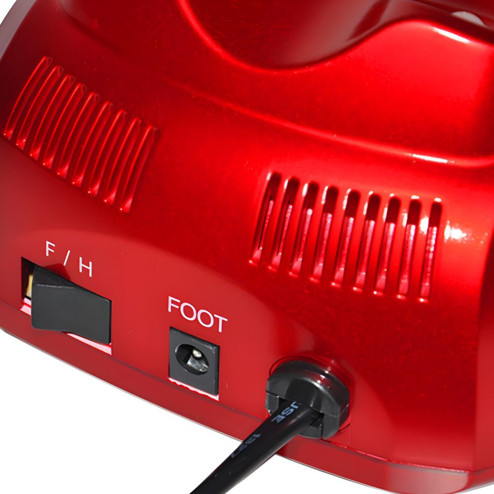 Nagelfräser Elektrisch Nagelfraeser Elektrische 60W Profi Fraeser Nagelfeile Set Maniküre Pediküre Gerät 20000 u/Min Speed Nagelknipser Rot Retoo