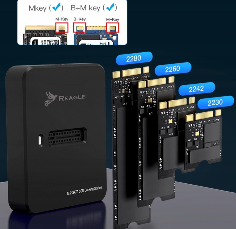 Adapter SSD M.2 NVMe SATA Laufwerksschacht USB-C 3.2