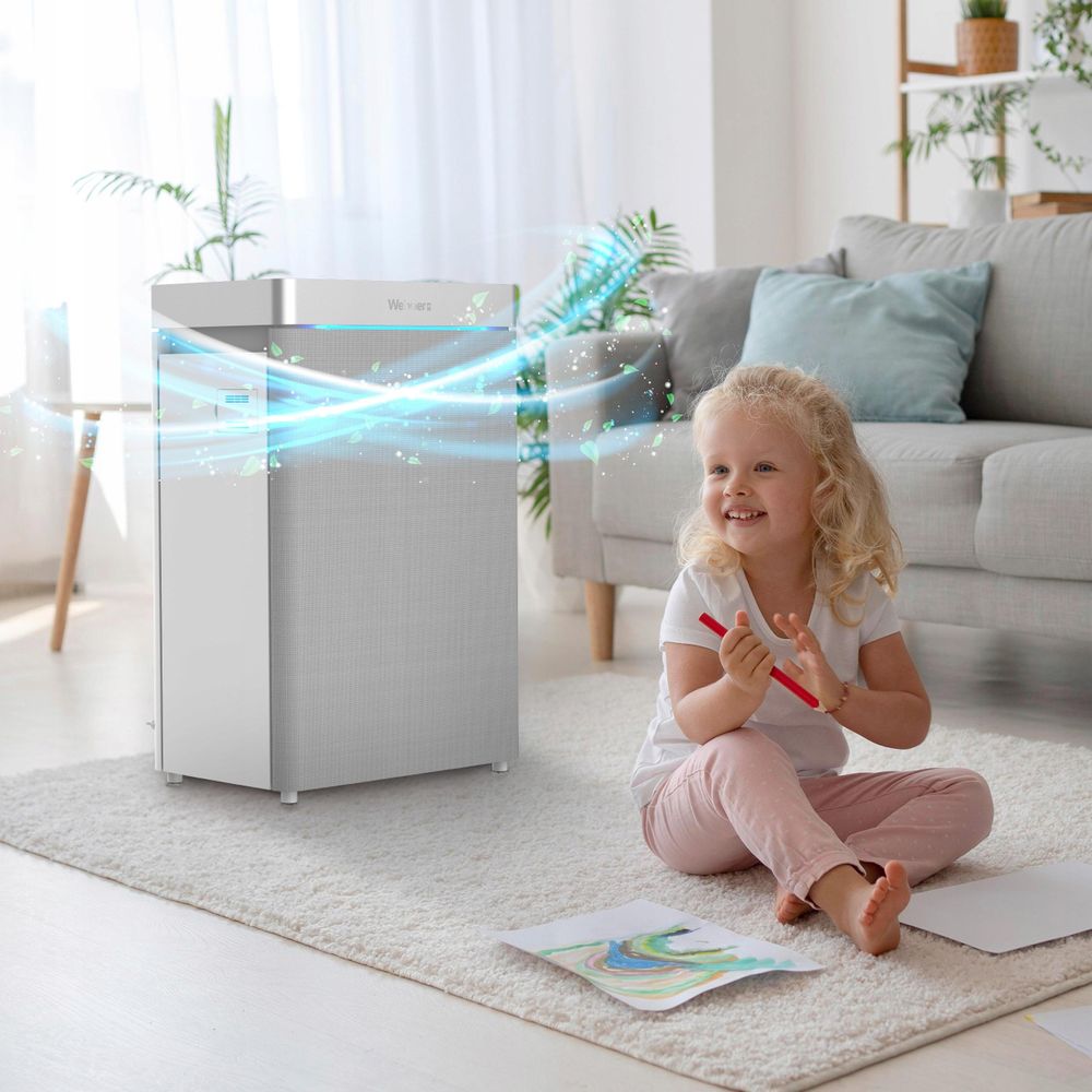 Smart AI intelligente Steuerung des Webber Luftreinigers.