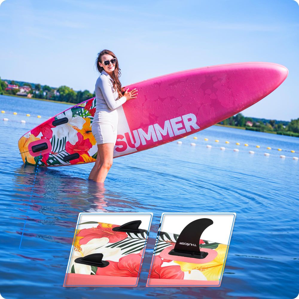 Thunder Viosa 320 Stand Up Paddle Board 320 x 75 x 15 cm Rosa Gelb 150 kg