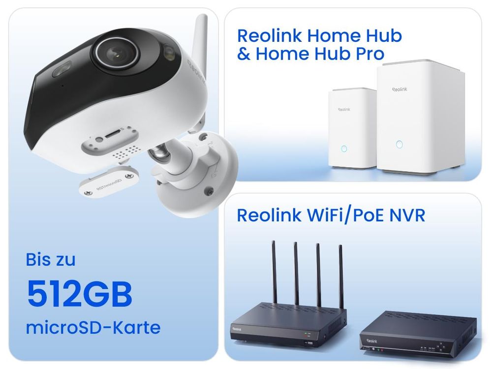 Reolink Elite WiFi, 4K 8MP Plug-in Überwachungskamera, Dual-Objektiv, Dualband Wi-Fi 6, 180° Panoramablick, Farbnachtsicht, Smarte Erkennung