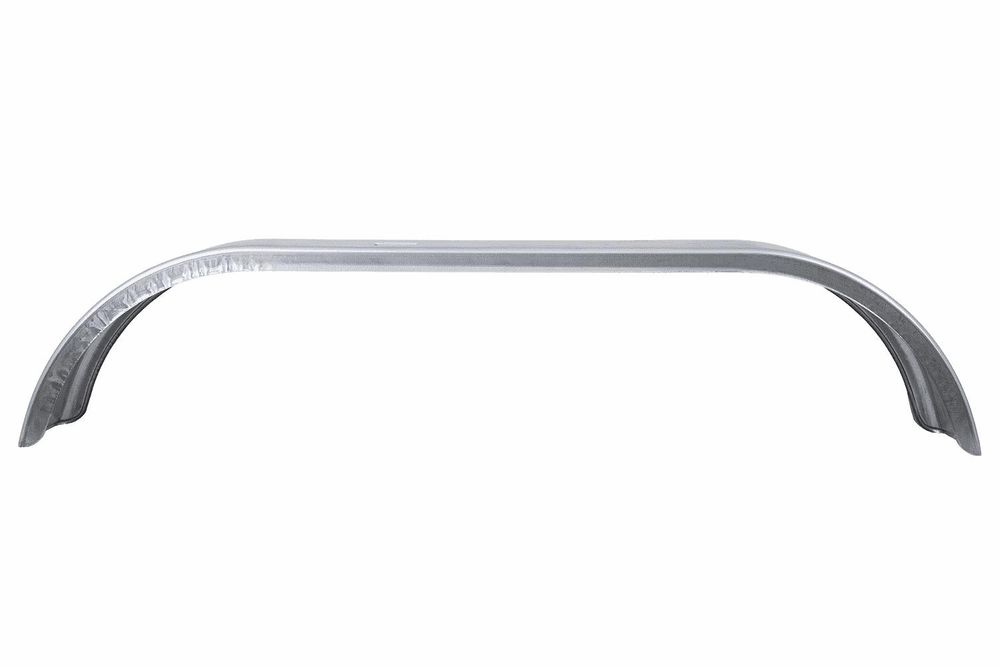 CHORUS Tandem-Kotflügel 14 Zoll aus verzinktem Stahl für Pkw-Anhänger 1575x255 mm als robuster metallischer Radkasten