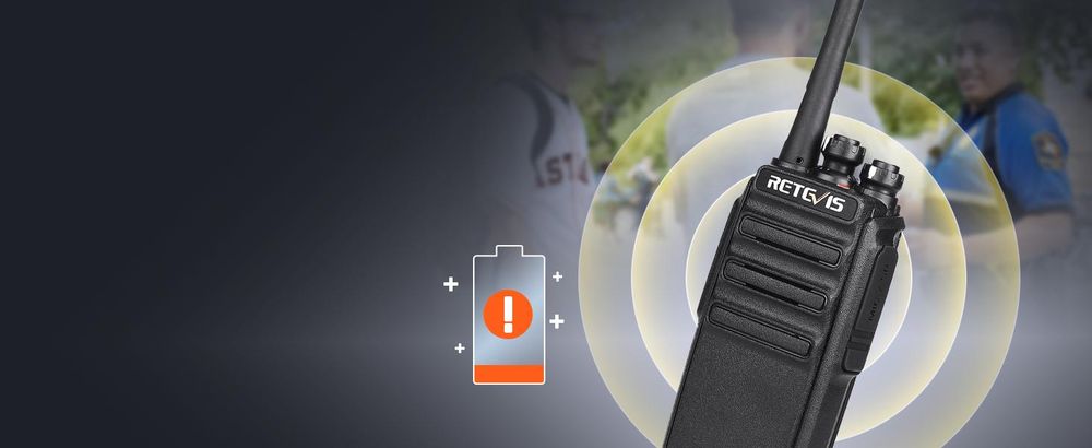 Radio Retevis RT24, 16 canaux VOX Squelch radio portative Rechargeable avec oreillette Support de charge USB, pour l'école, l'hôtel, le chantier de construction