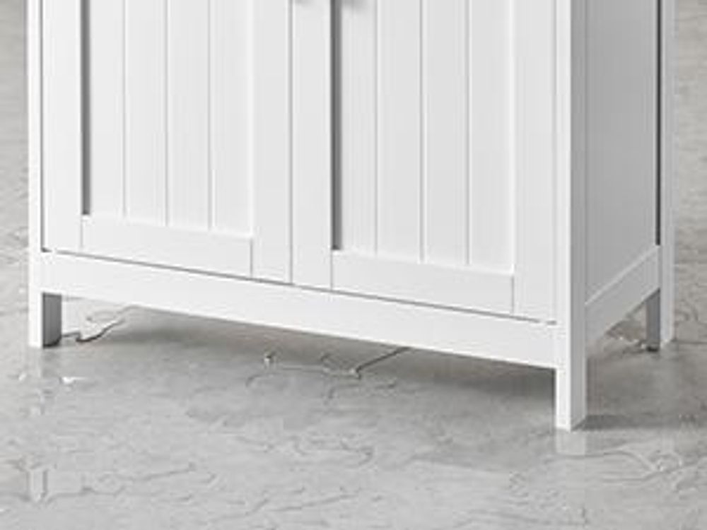 VASAGLE Badezimmerschrank, Badschrank, Aufbewahrungsschrank mit verstellbaren Ablagen, Schublade, offenen Fächern