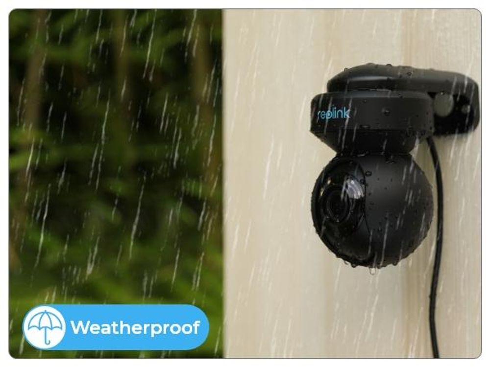 Reolink E1 Outdoor, 2K+ 5MP PTZ 2.4/5G WiFi venkovní sledovací kamera, detekce osob/vozidel/zvířat, automatické sledování, zoom, barevné noční vidění, černá barva