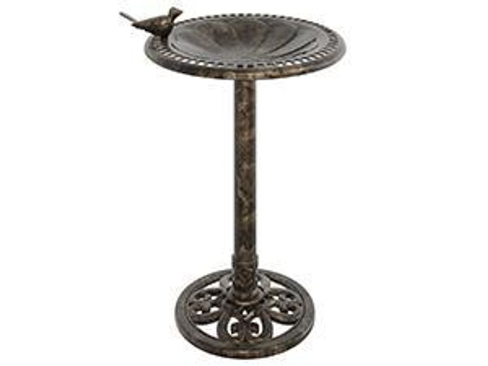 vidaXL Vogelbad Bronzen Kunststoff