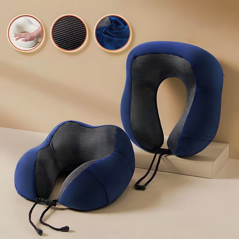 Nackenkissen, Nackenhörnchen, Kopfstütze, Schlafkissen, Memory Foam, Ergonomisch Gestaltetes Reisekissen, Reise Retoo
