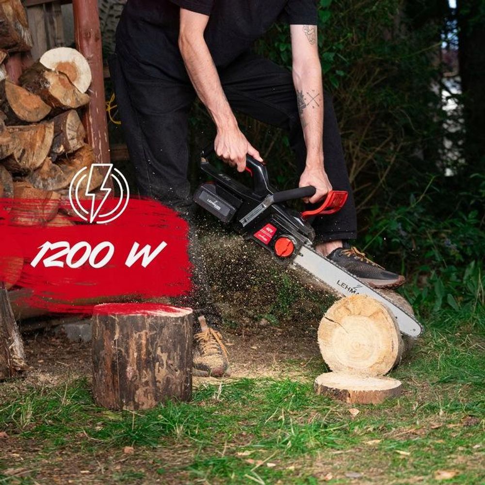 Piła łańcuchowa pilarka akumulatorowa LEHMANN LGACS-1240 gałęziówka do drewna mocna