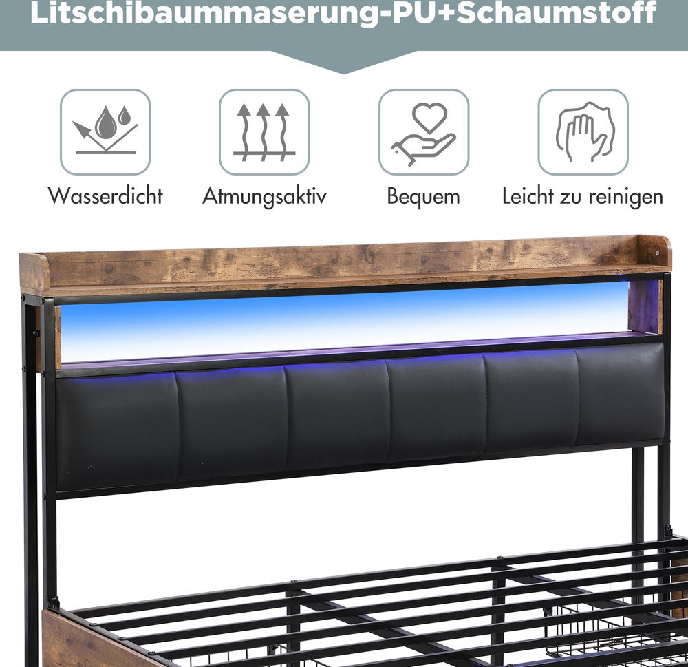 Jugendbett mit Led