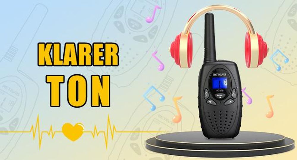 Retevis RT628 Walkie Talkie Kinder, 8 Kanäle VOX LCD Display, Spielzeug, Geschenke für Kinder, für Jungen und Mädchen im 4–12 Jahren Camping