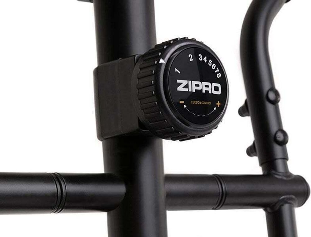 Zipro Crosstrainer Burn Gold – Vélo elliptique magnétique pour la maison Édition Design Vélo d'appartement silencieux Compact avec mesure du pouls et support pour tablette