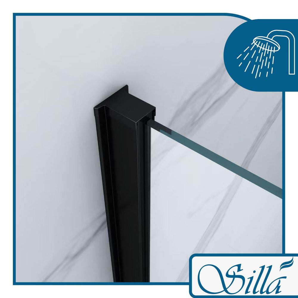 Silla, duschwand badewanne 50x150, duschwand aus glas, badewannenaufsatz, faltwand