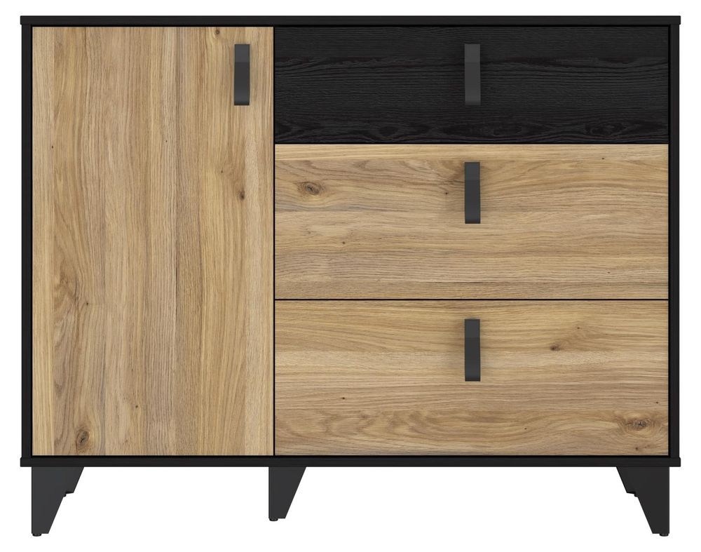 Kommode LYA von freiraum – moderne Kombikommode mit viel Stauraum und robustem Spanplattenkorpus