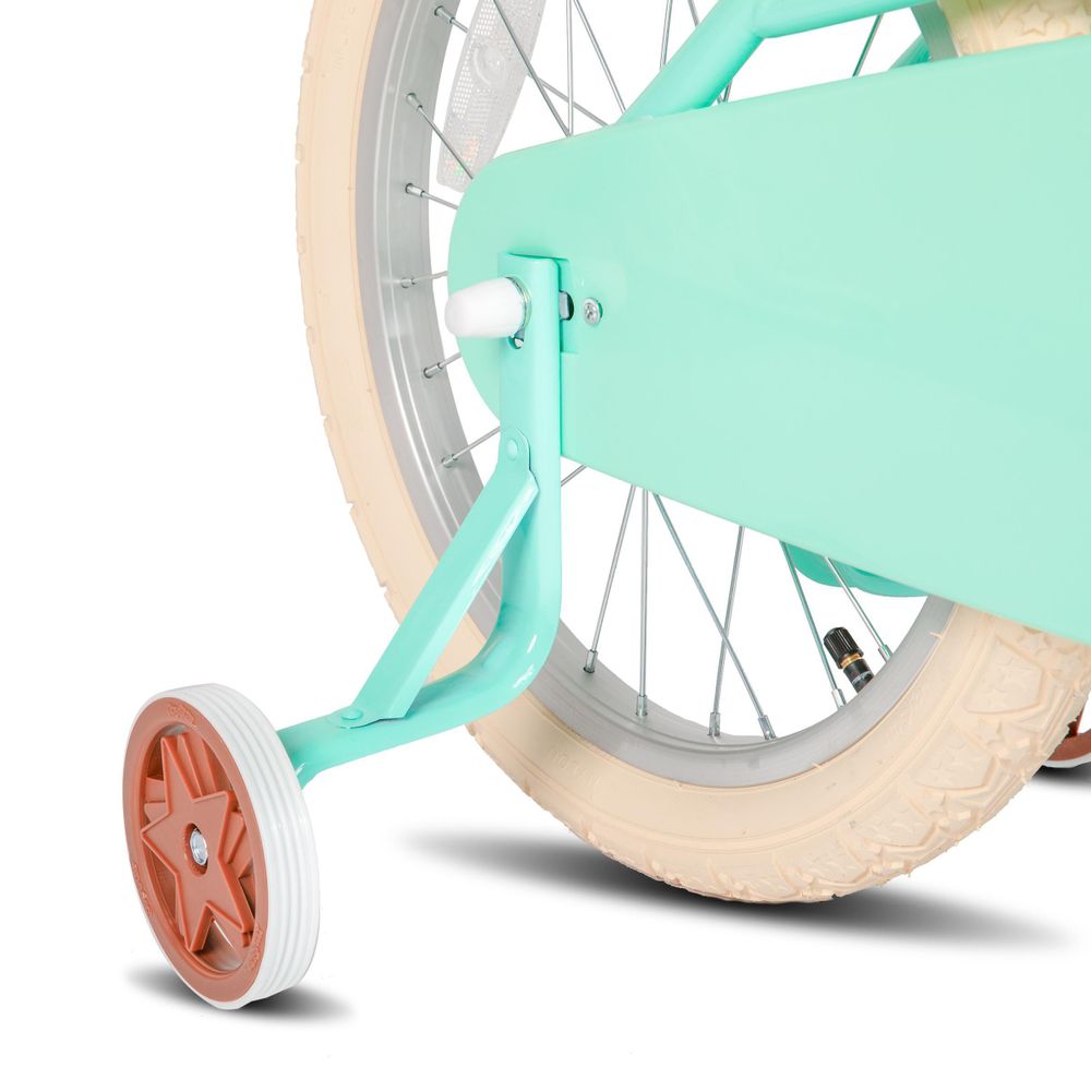 JOYSTAR 12/14/16/18/20 Mädchenfahrrad für 2-13 Jahre alte Kinder, 12" 14" 16" 18" Kinderfahrrad mit Stützrädern & Korb, 20 Zoll mit Ständer, Gelb