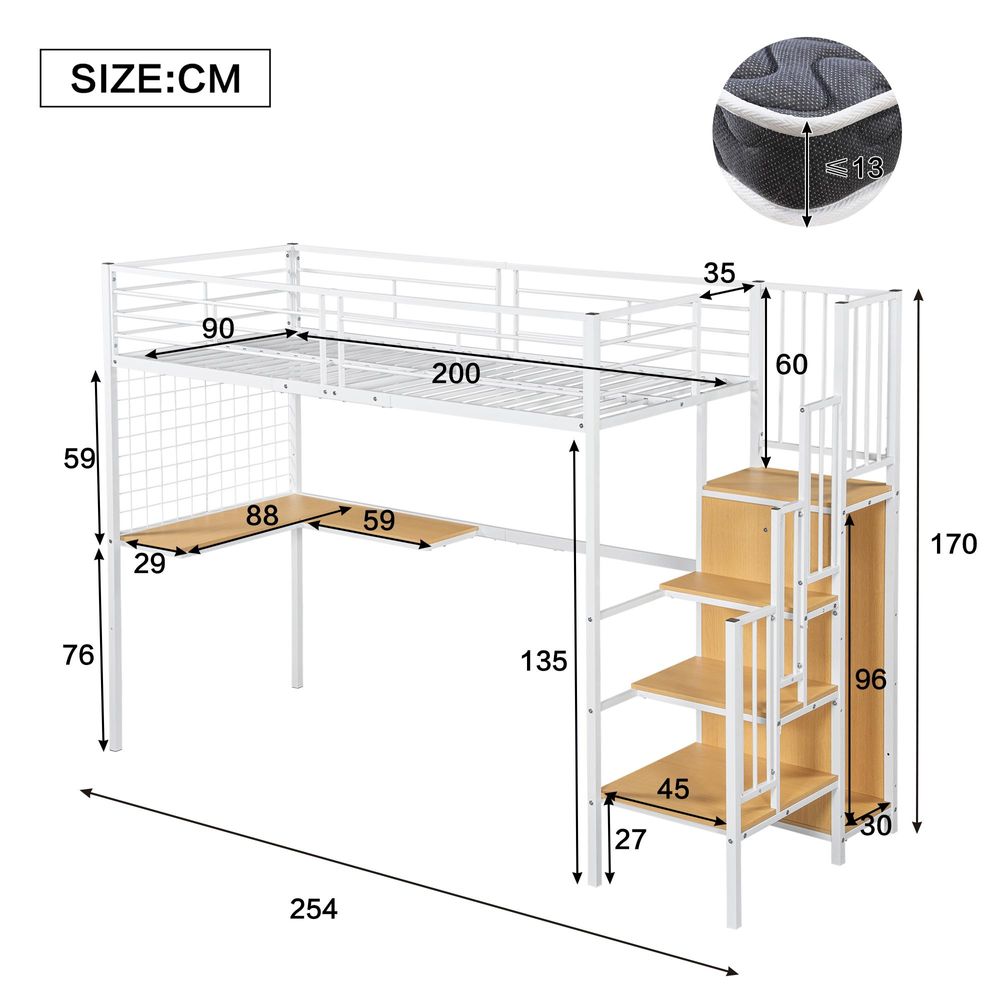 Hochbett Metallbett