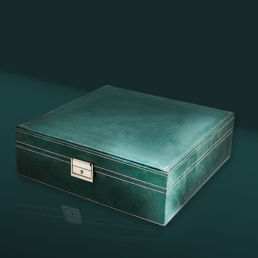 Schmuckkästchen, Schmuckschatulle aus Samt mit 2 Ebenen, Schmuckbox, Schmuckschatulle, Schmuckkoffer für Damen, Aufbewahrungskoffer Retoo