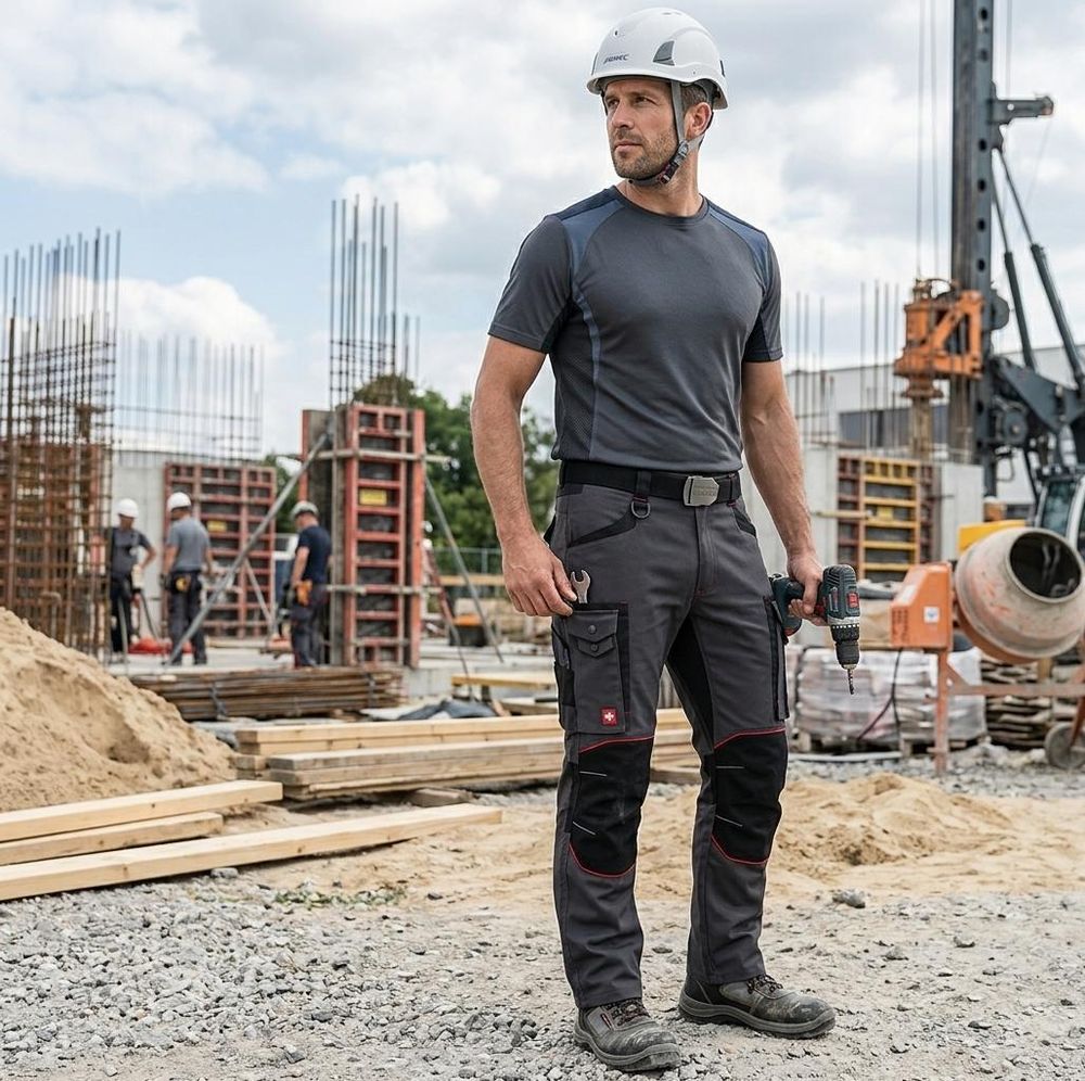 Arbeitskleidung ART.MAS Professional Dunkelgrau Bundhose 260 g/m² Gr. 56