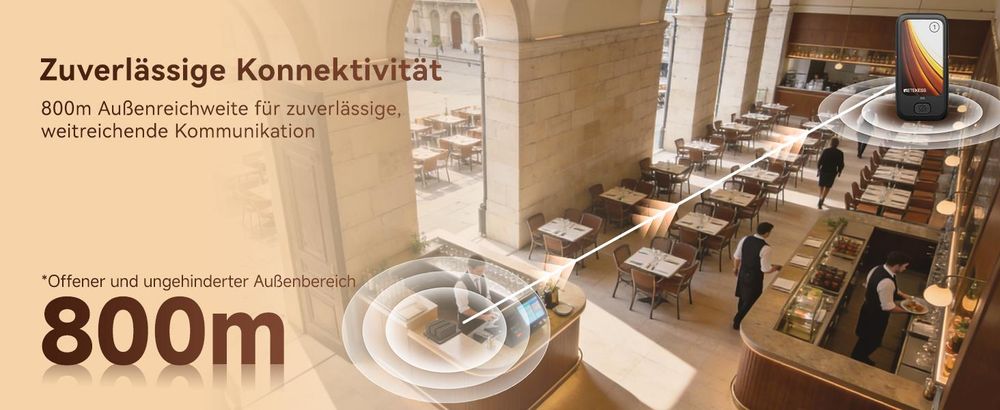 Retekess TD173P Pager Rufsystem, Restaurant Pager, 30 Pagers, 800M, Mit Stummschalttaste, 7 Anrufmodi, Gruppenanruf, Pager Gastronomie für Restaurant