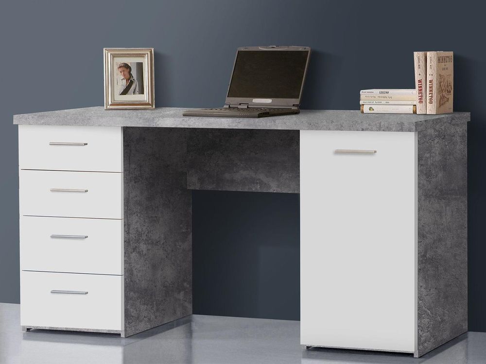 Schreibtisch "Balu I" – moderner Arbeitsplatz mit viel Stauraum und kompakter Breite 145 cm