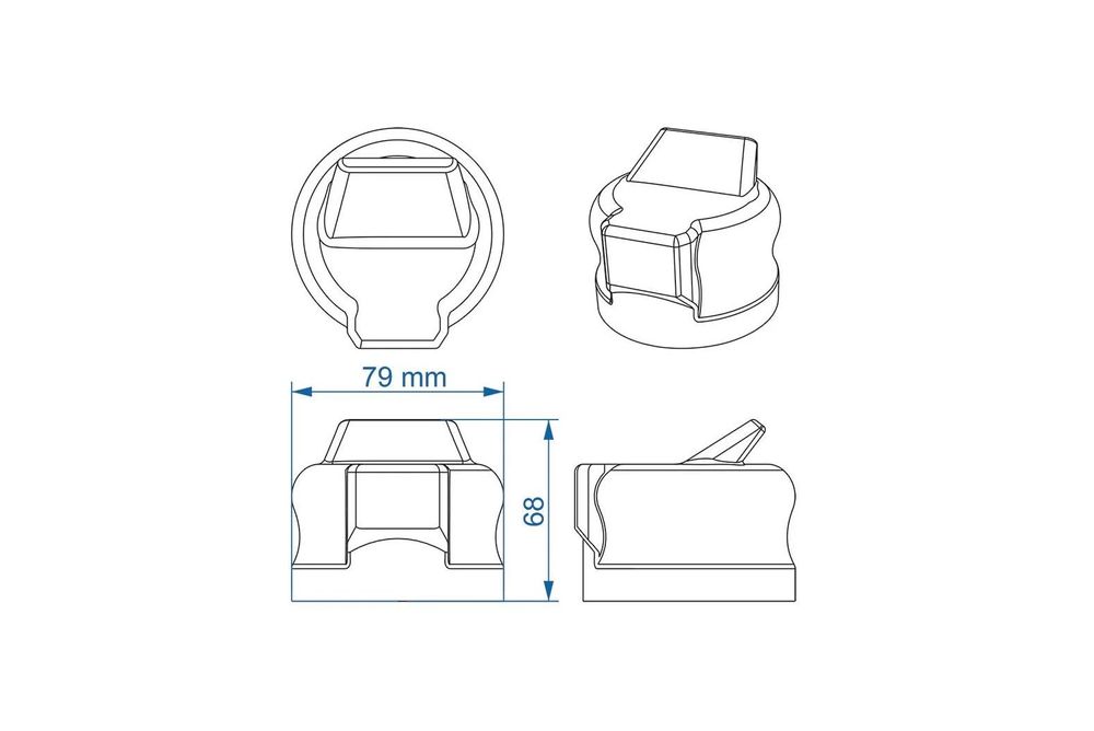 ProPlus Anhängersteckdosenabdeckung 343530 Gummikappe 79 mm