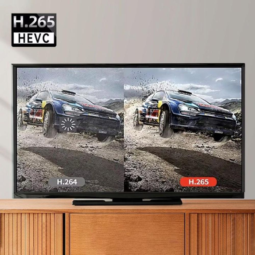 Tuner - Dekoder satelitarny - DVB-T2 HEVC H.265 WiFi - do telewizji naziemnej - Stick