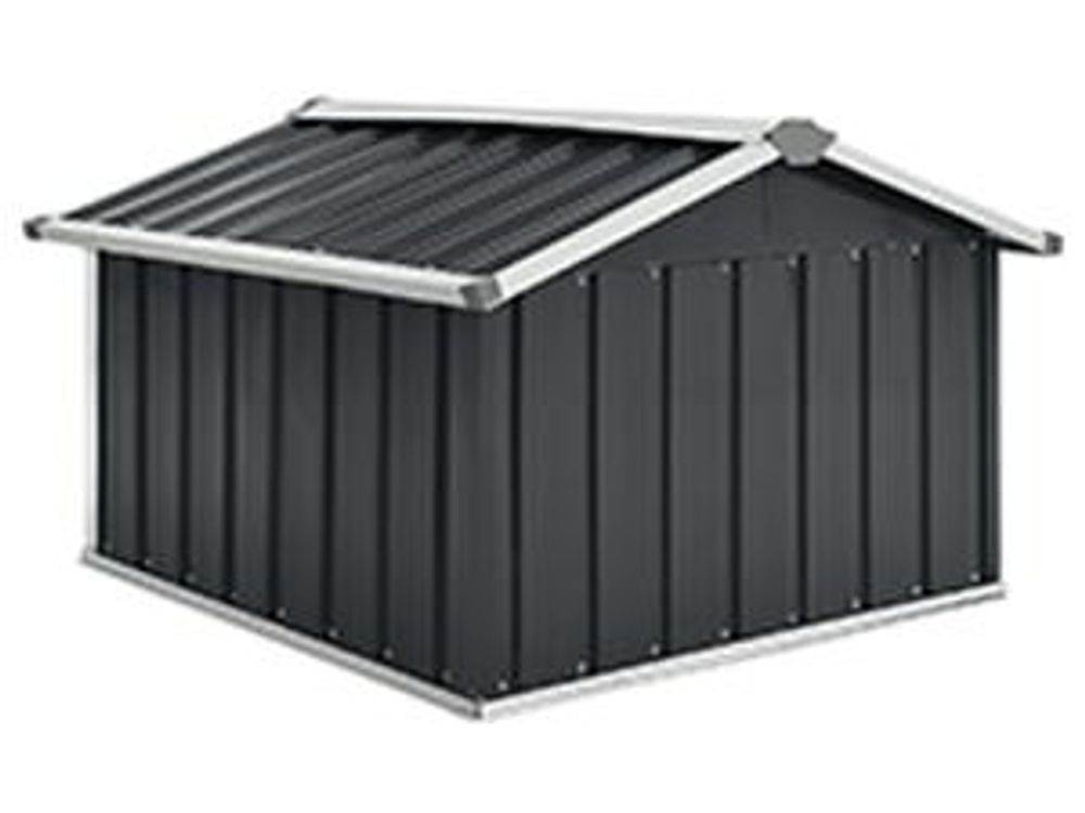 vidaXL Garage per tosaerba 92x97x63 cm Acciaio zincato Antracite