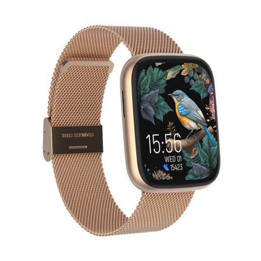 Forever Smartwatch SW-330 ForeVigo 4 Różowe Złoto, Wodoodporny, Bluetooth, IP68, Amoled, Monitoring Snu, Pulsometr, Tryby Sportowe