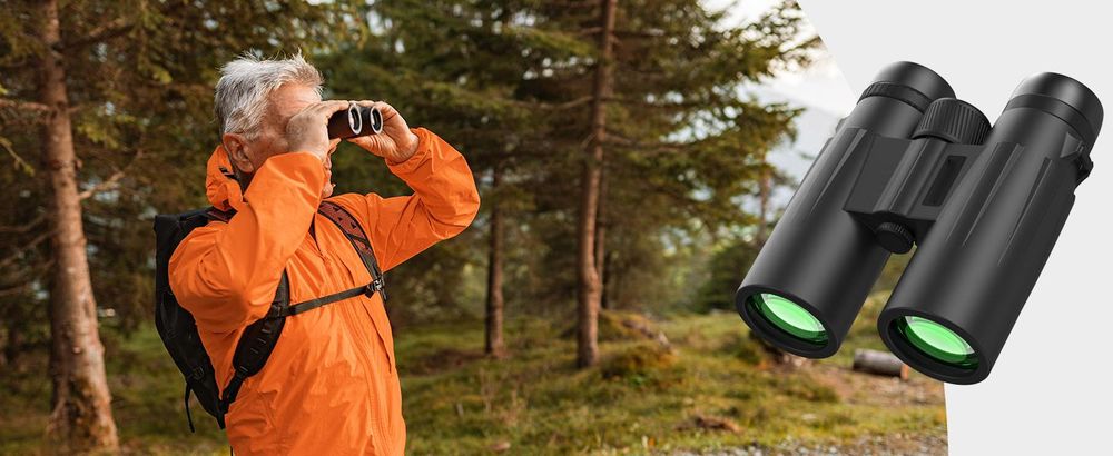 Hochleistungsfernglas 10x42 HD fernglas Erwachsene mit BAK4-Prisma und FMC-Objektiv Kompaktfernglas