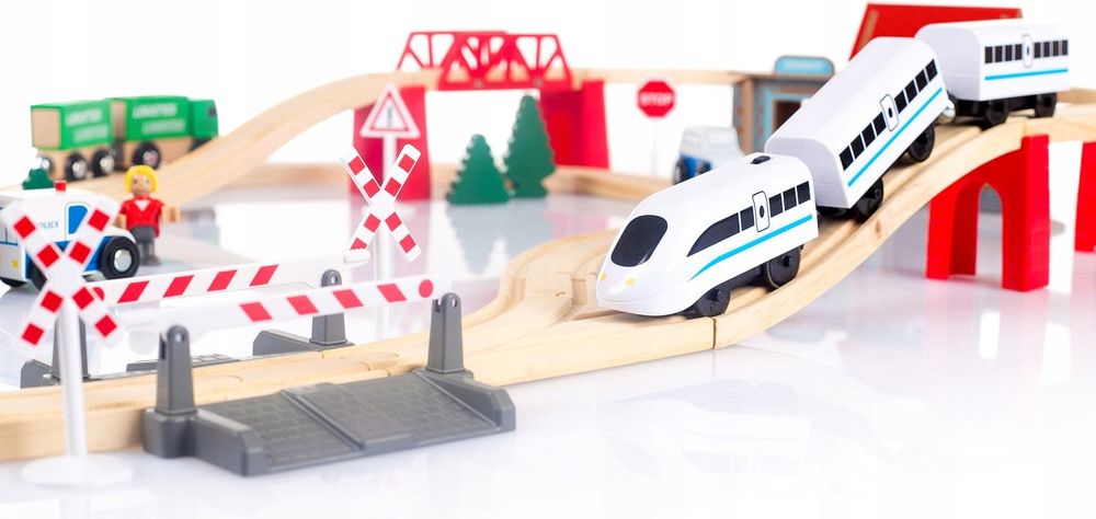 Geschenkidee Holzeisenbahn Set