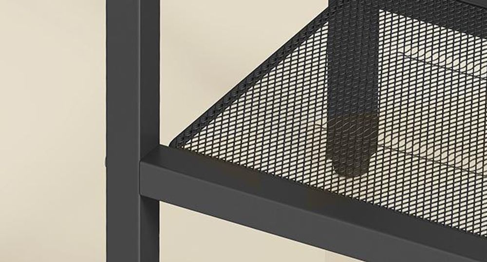 SONGMICS Konsolentisch, Beistelltisch mit 2 Stoffschubladen, schmaler Flurtisch, für Wohnzimmer, Metallrahmen, braun