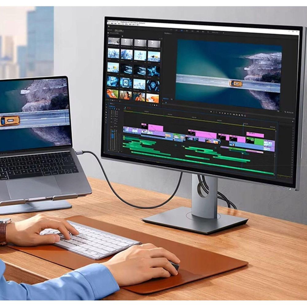 Kabel - Display Port 1.4 2K 4K 144 Hz 8K 60 Hz - DisplayPort do telewizora, komputera, monitora - Kabel - 3 m