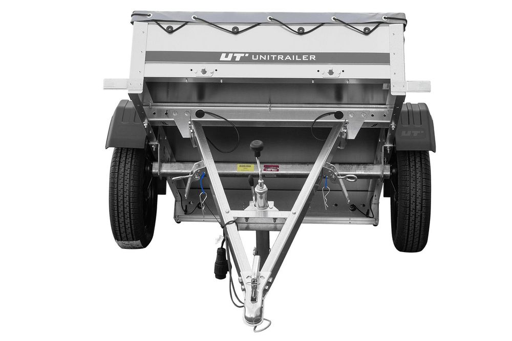 Kleinanhänger für Pkw Garden Trailer 150 KIPP 150x106 cm 750 kg [mit Flachplane, Planenträgern, Stützrad]