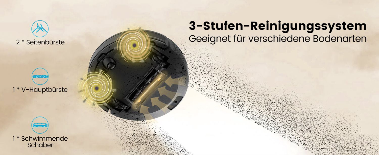 Ersatzteile Für Airrobo P20 Saugroboter – 10 Seitenbürsten & 10 HEPA-Filter