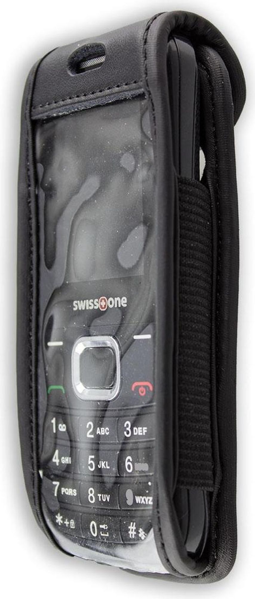caseroxx Ledertasche mit Gürtelclip kompatibel mit Swisstone SC230 aus Echtleder, Tasche mit Gürtelclip und Sichtfenster  Bild 3