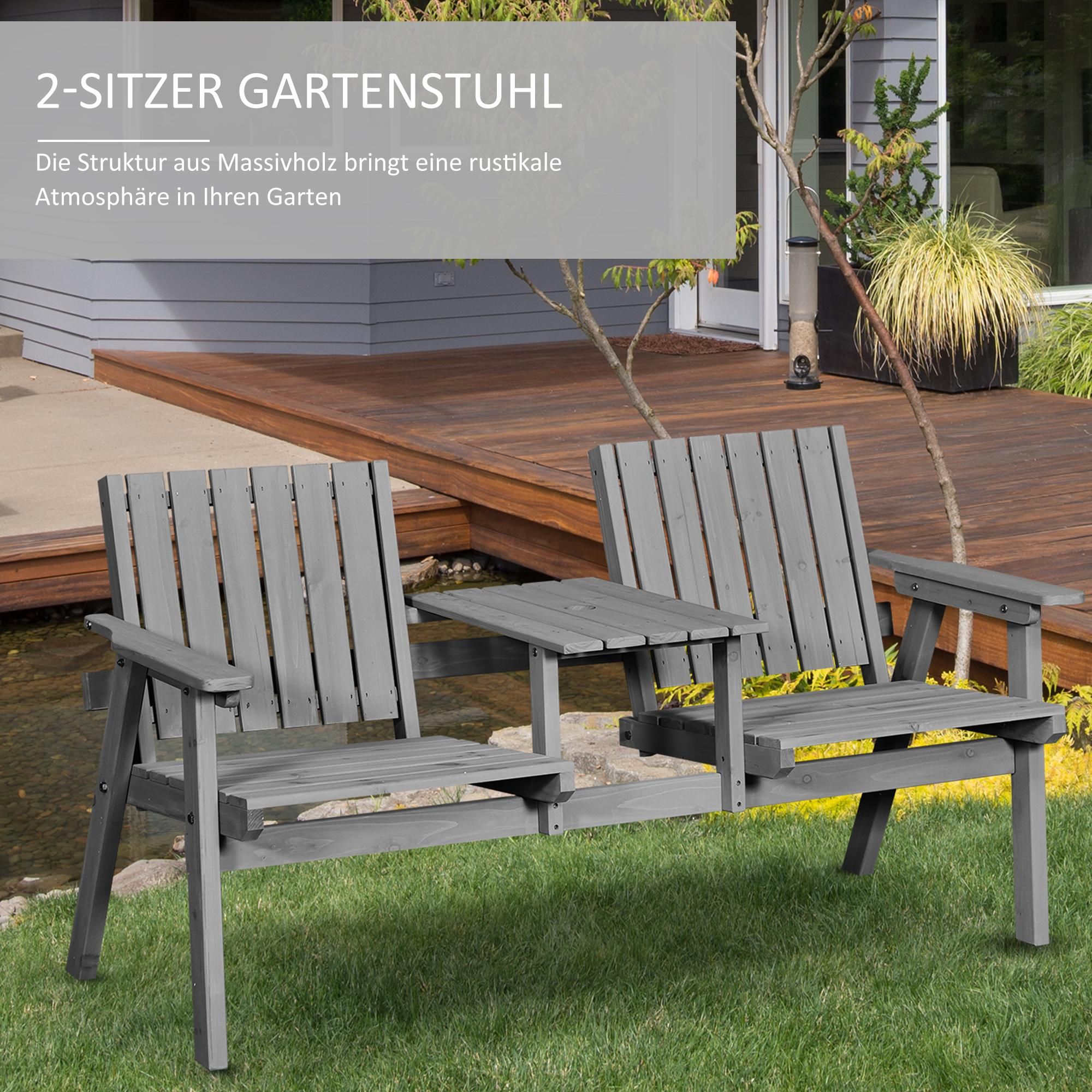 Tisch Holzbank Set