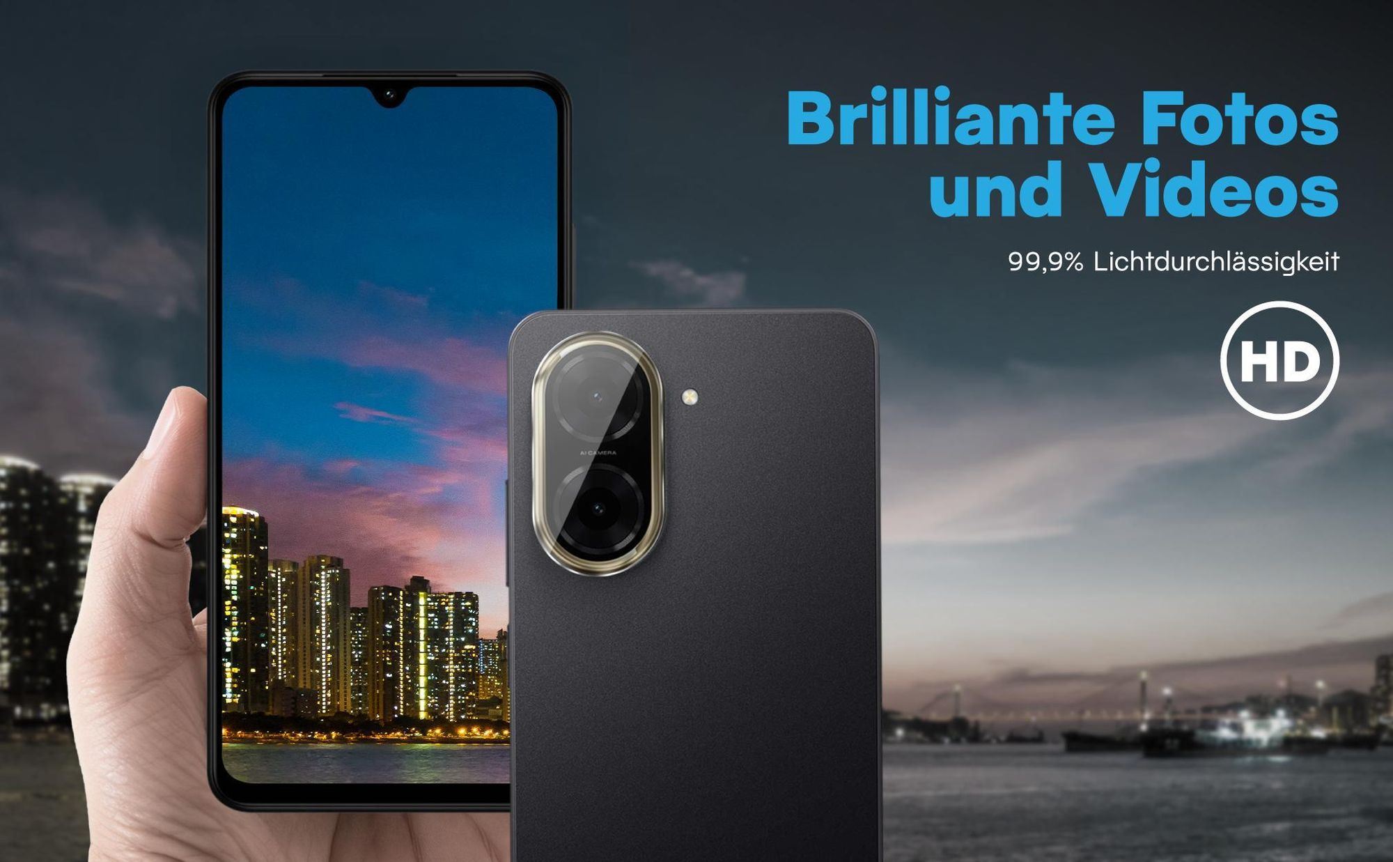 Brilliante Bildqualität mit dem Xiaomi Redmi A5 dank 99,9% Lichtdurchlässigkeit